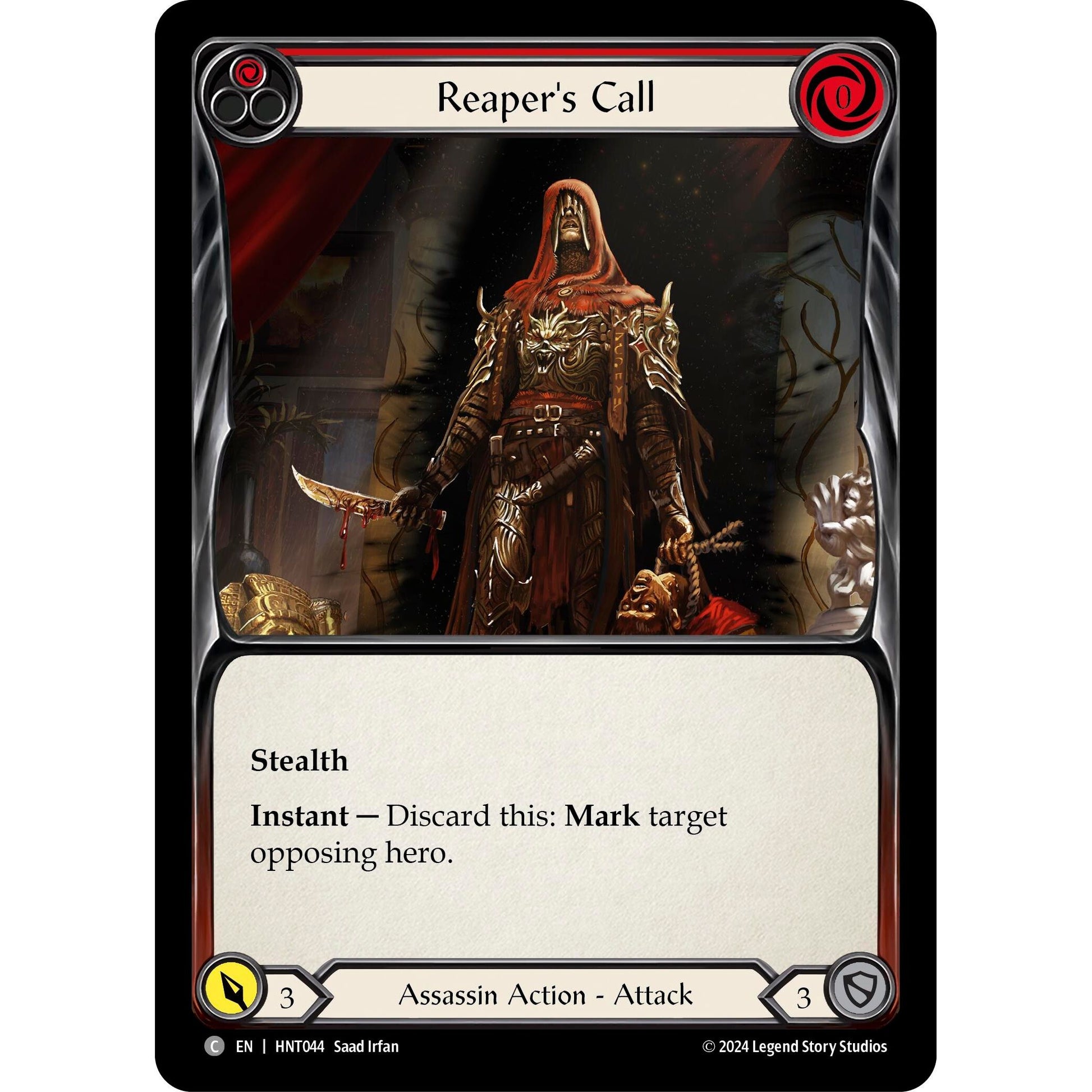 Image for Reaper's Call (Red) (HNT044) - Flesh and Blood TCG