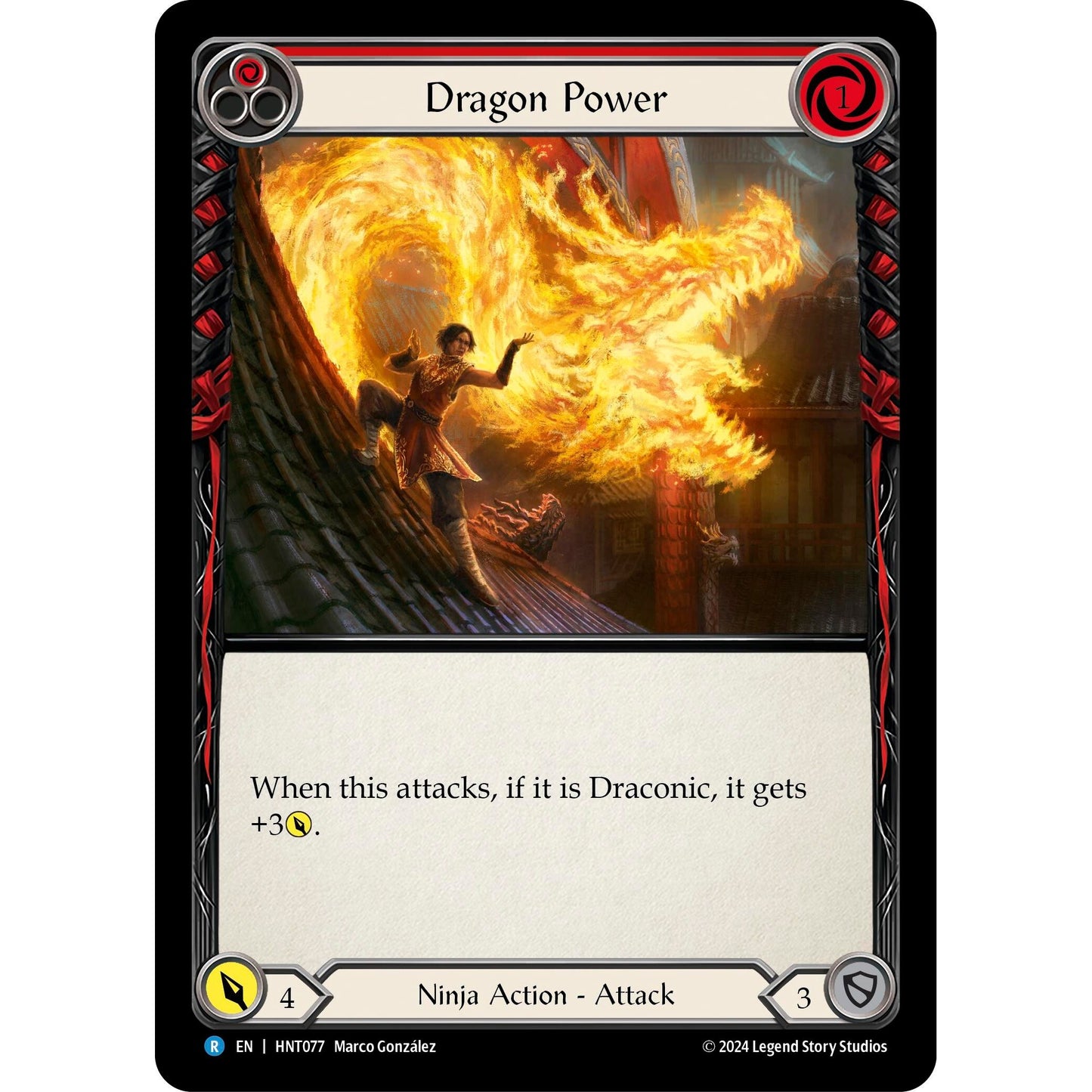 Image for Dragon Power (Red) (HNT077) - Flesh and Blood TCG