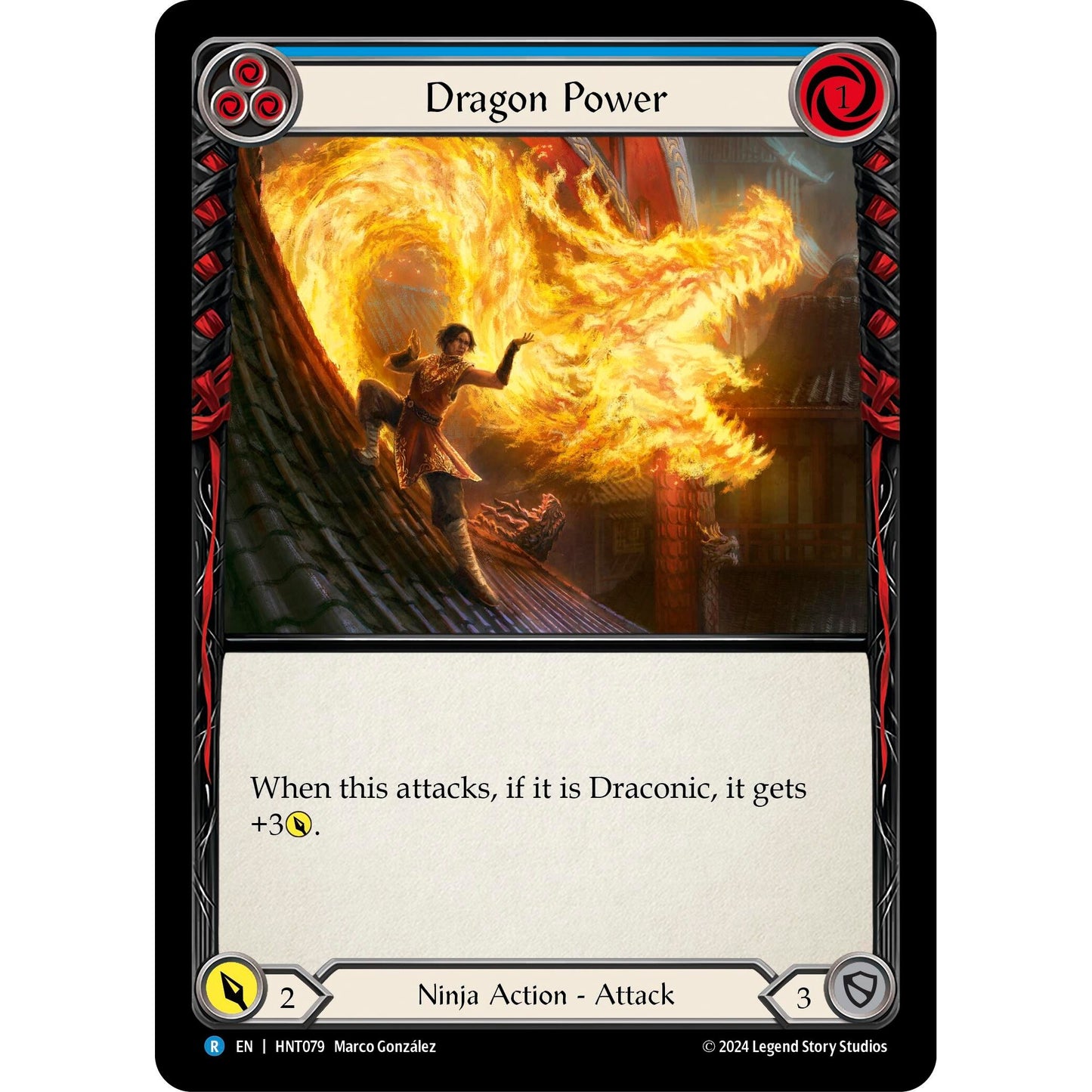 Image for Dragon Power (Blue) (HNT079) - Flesh and Blood TCG