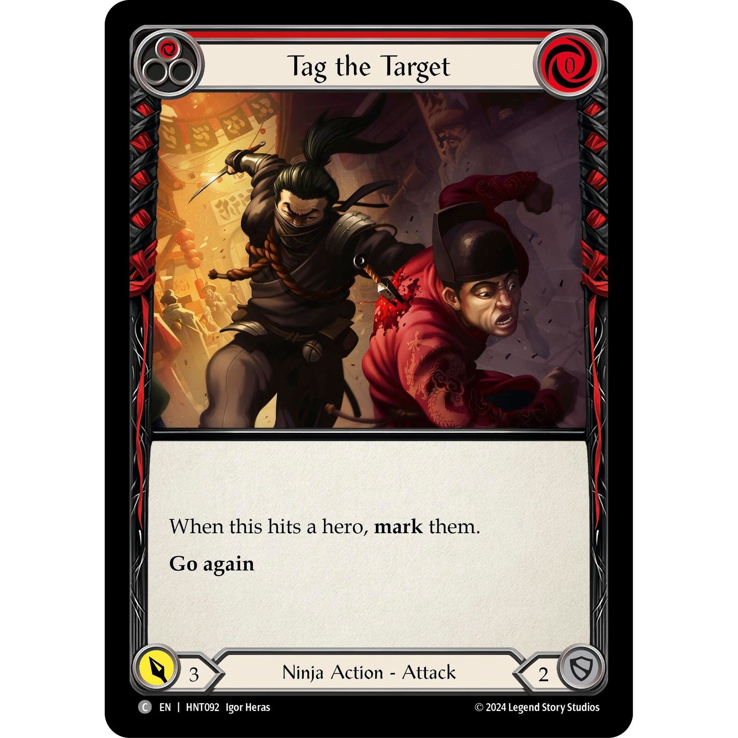Image for Tag the Target (Red) (HNT092) - Flesh and Blood TCG