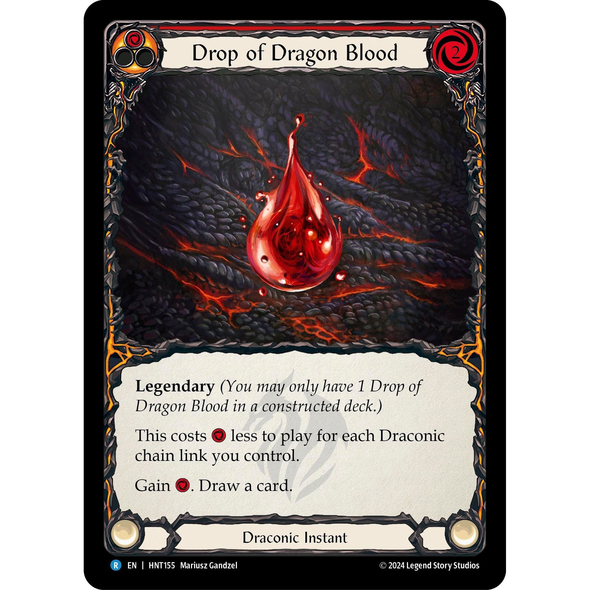 Image for Drop of Dragon Blood (Red) (HNT155) - Flesh and Blood TCG