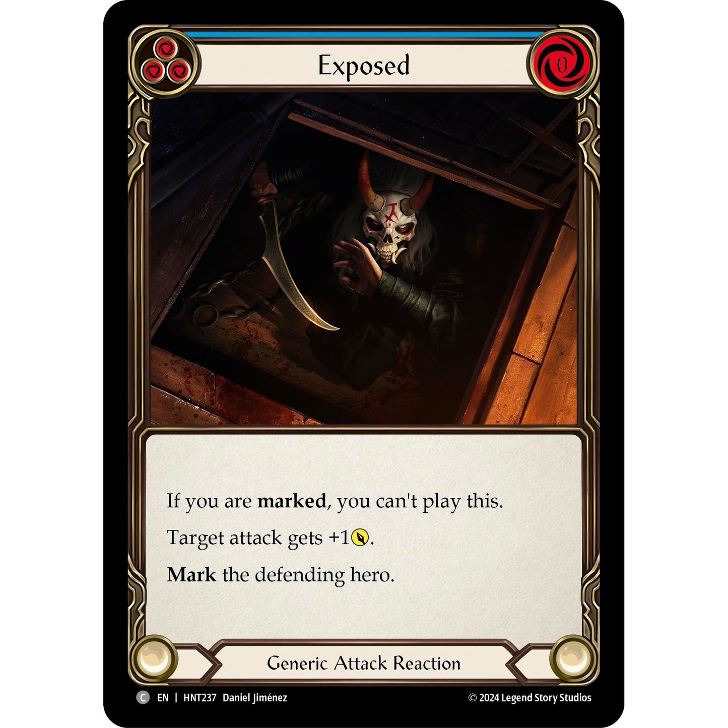 Image for Exposed (Blue) (HNT237) - Flesh and Blood TCG