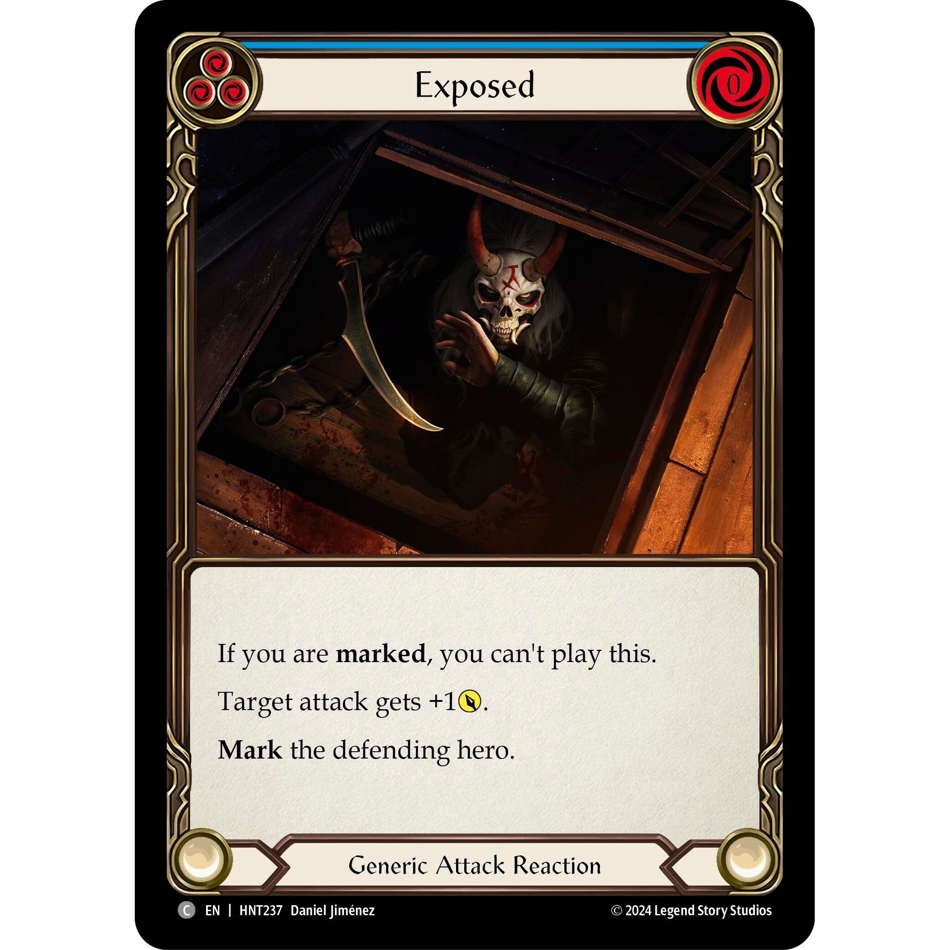 Image for Exposed (Blue) (HNT237) - Flesh and Blood TCG