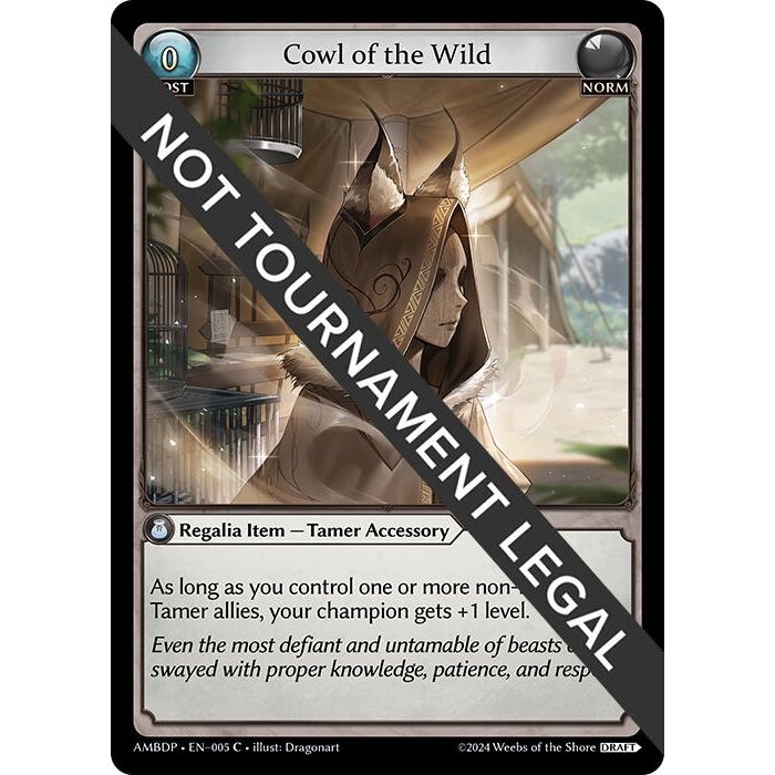 Image for Cowl of the Wild (005) (AMBDP) - Grand Archive TCG