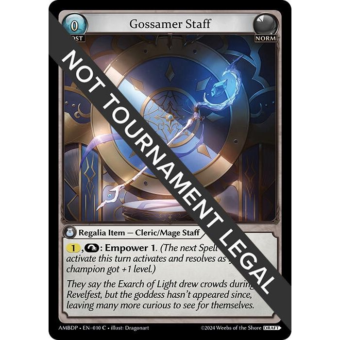 Image for Gossamer Staff (010) (AMBDP) - Grand Archive TCG