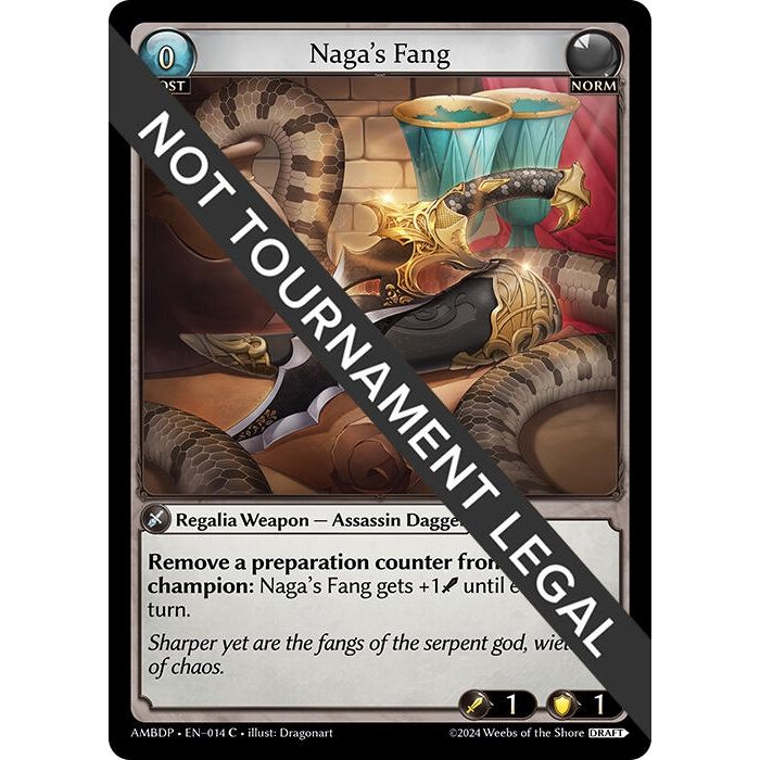 Image for Naga's Fang (014) (AMBDP) - Grand Archive TCG
