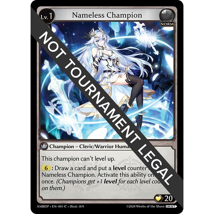 Image for Nameless Champion (Cleric/Warrior) (001) (AMBDP) - Grand Archive TCG