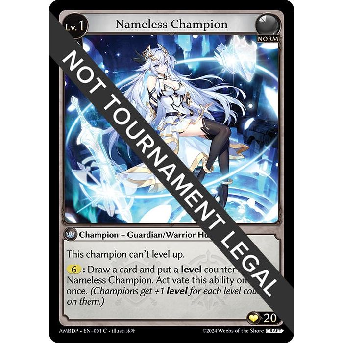 Image for Nameless Champion (Guardian/Warrior) (001) (AMBDP) - Grand Archive TCG