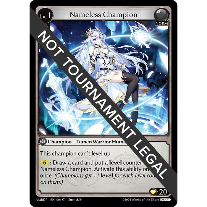 Image for Nameless Champion (Tamer/Warrior) (001) (AMBDP) - Grand Archive TCG