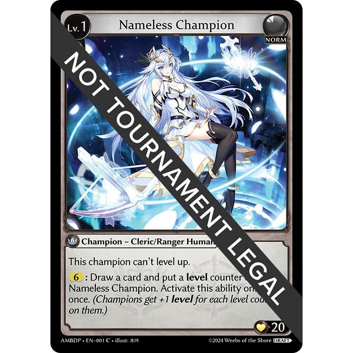 Image for Nameless Champion (Cleric/Ranger) (001) (AMBDP) - Grand Archive TCG