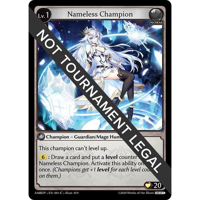 Image for Nameless Champion (Guardian/Mage) (001) (AMBDP) - Grand Archive TCG