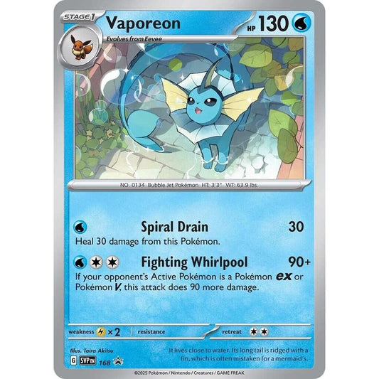 Image for Vaporeon - 168 (168) (SVP) - Pokemon