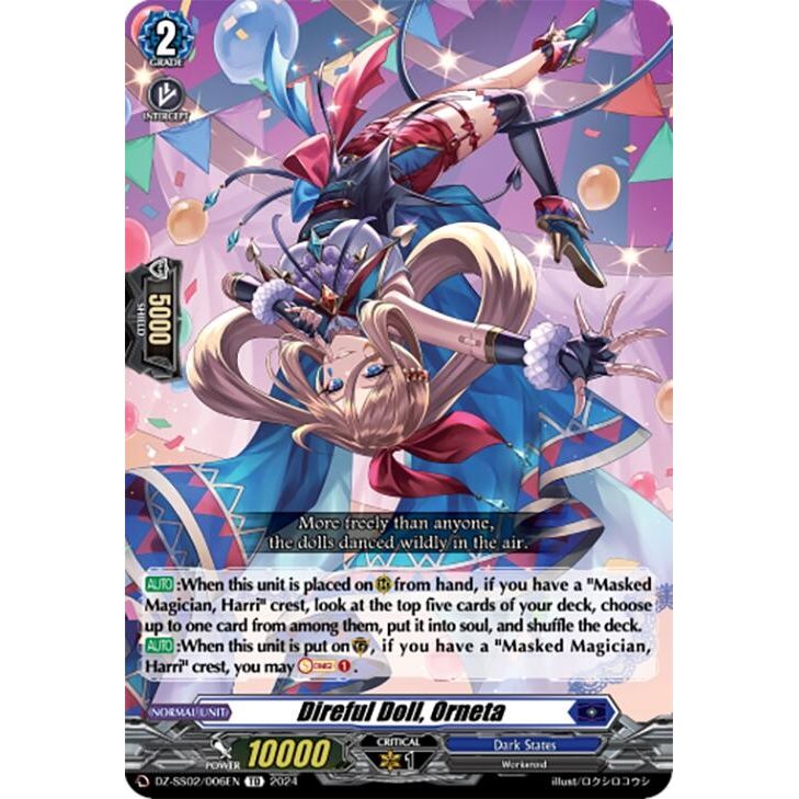 Image for Direful Doll, Orneta (DZ-SS02/006EN) (DZ-SS02) - Cardfight Vanguard
