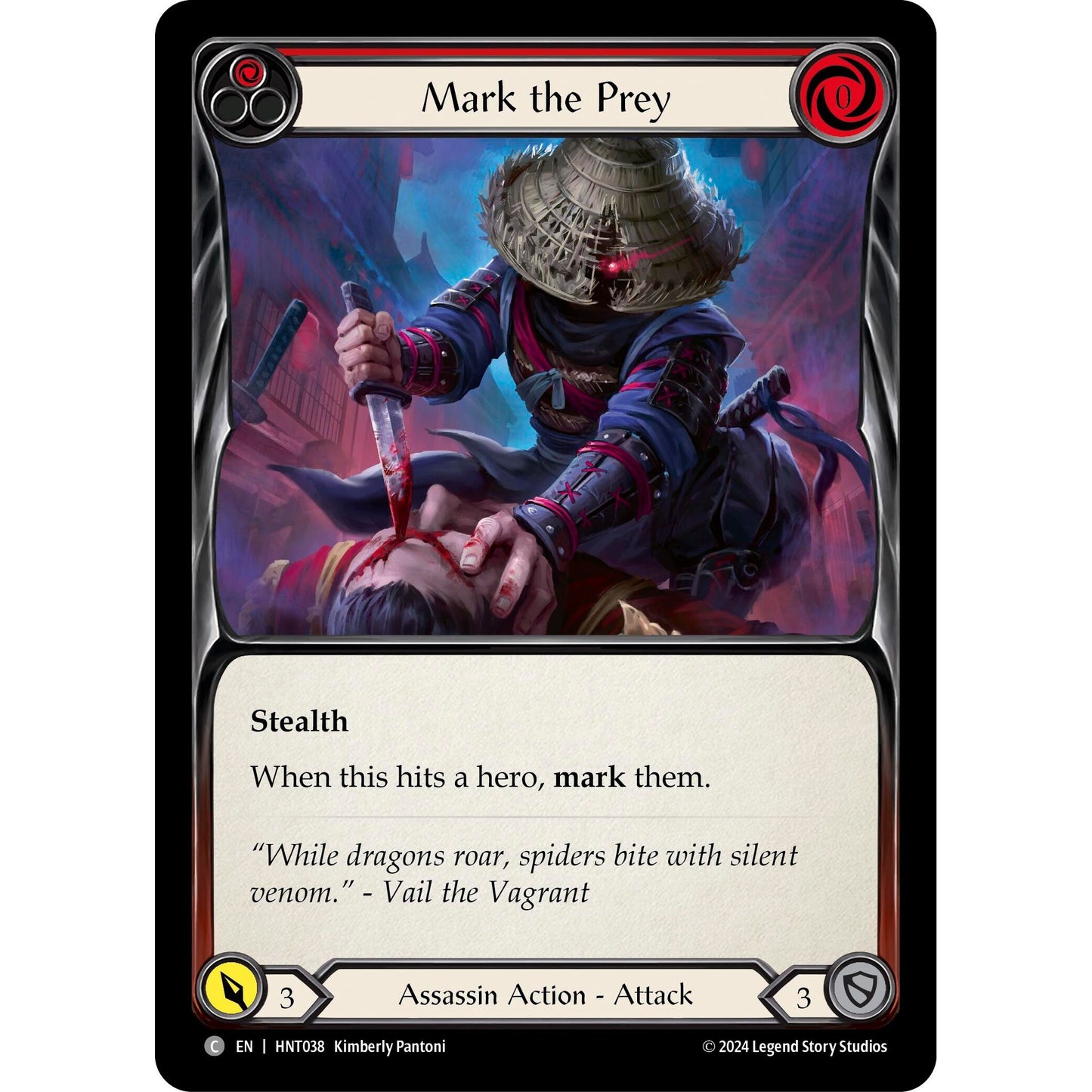 Image for Mark the Prey (Red) (HNT038) - Flesh and Blood TCG