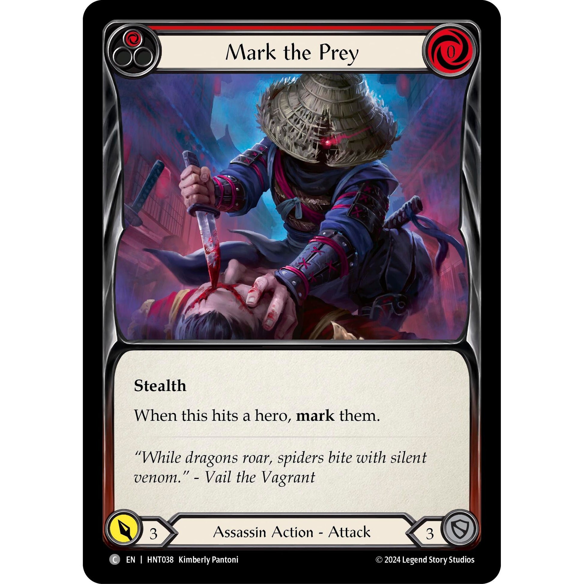 Image for Mark the Prey (Red) (HNT038) - Flesh and Blood TCG