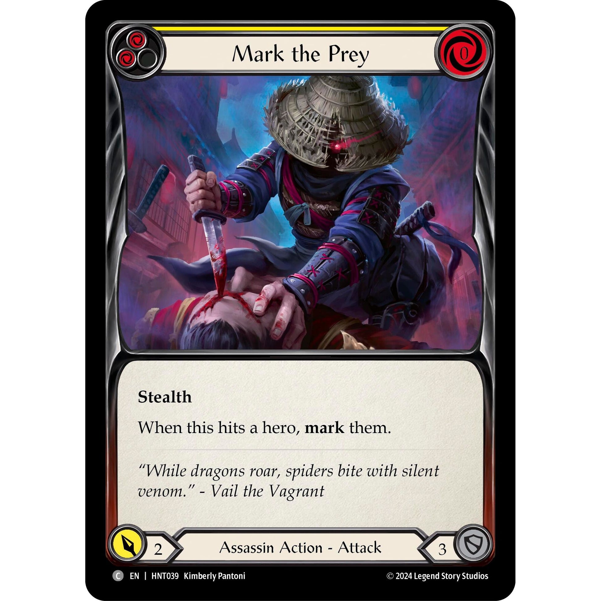 Image for Mark the Prey (Yellow) (HNT039) - Flesh and Blood TCG