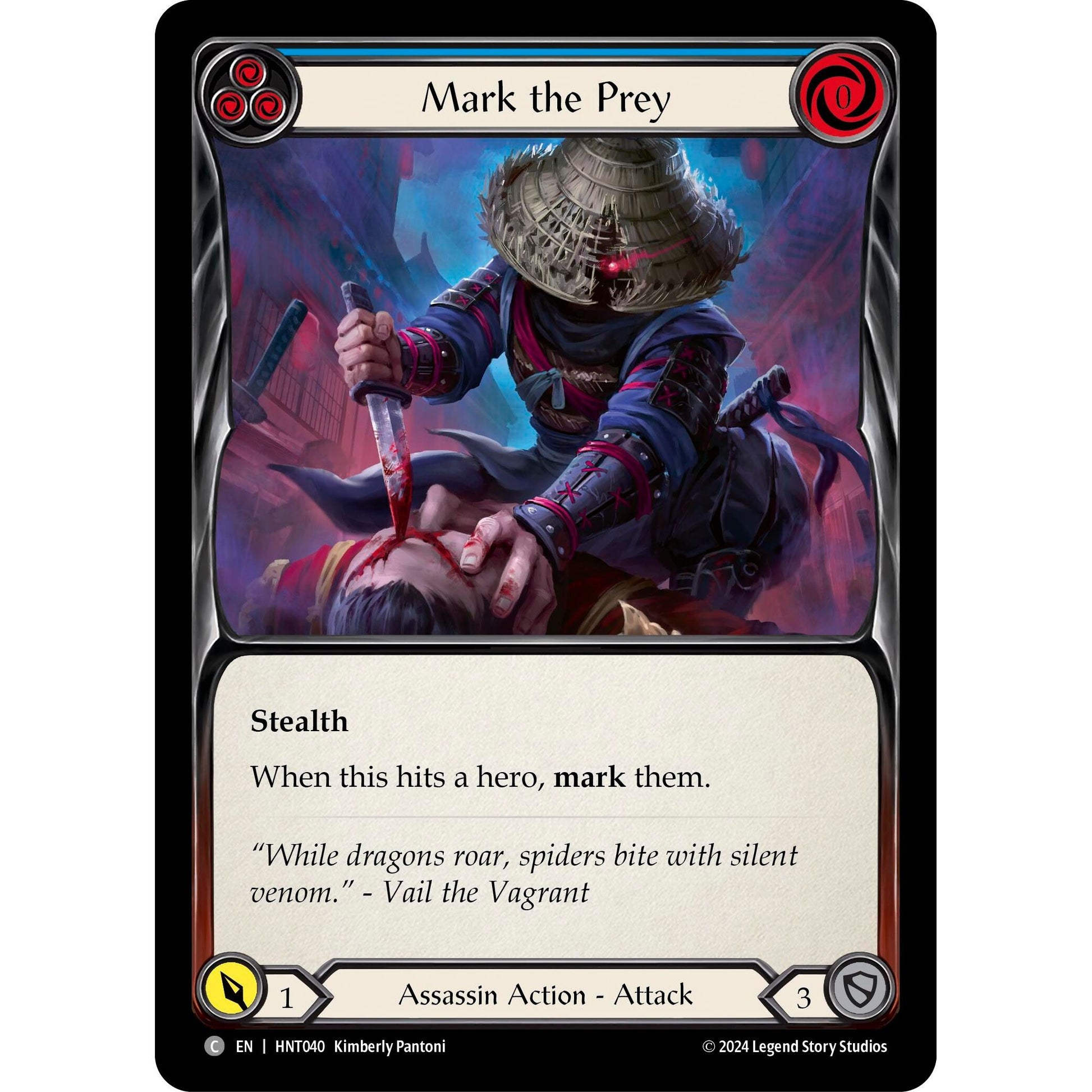 Image for Mark the Prey (Blue) (HNT040) - Flesh and Blood TCG