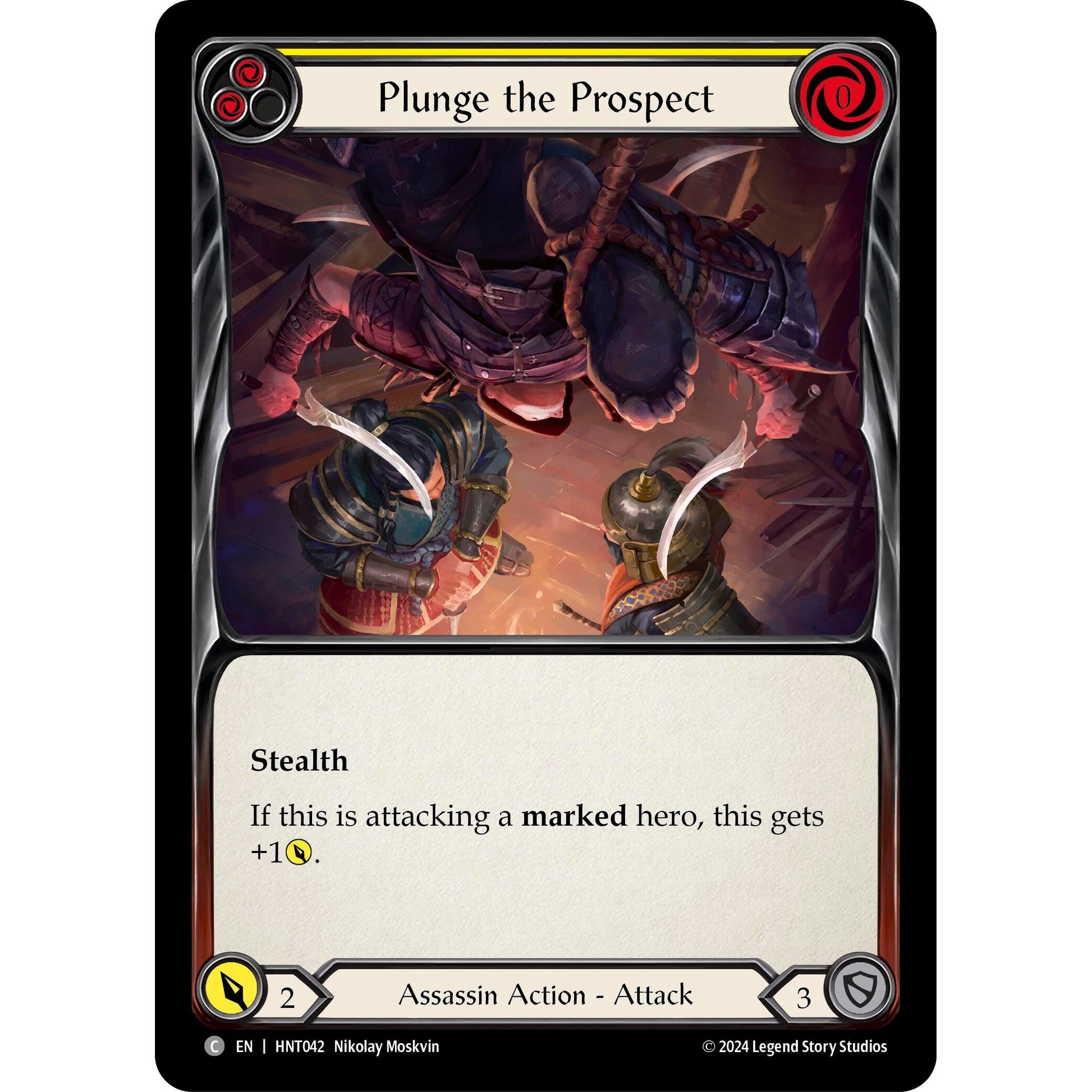 Image for Plunge the Prospect (Yellow) (HNT042) - Flesh and Blood TCG