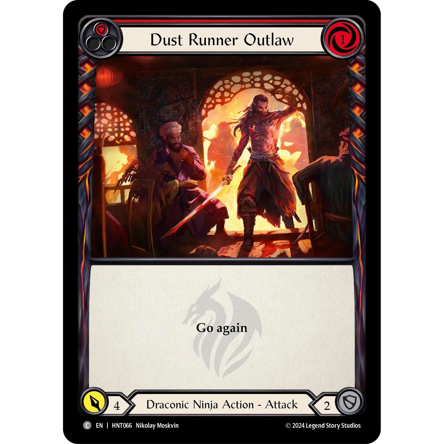 Image for Dust Runner Outlaw (Red) (HNT066) - Flesh and Blood TCG