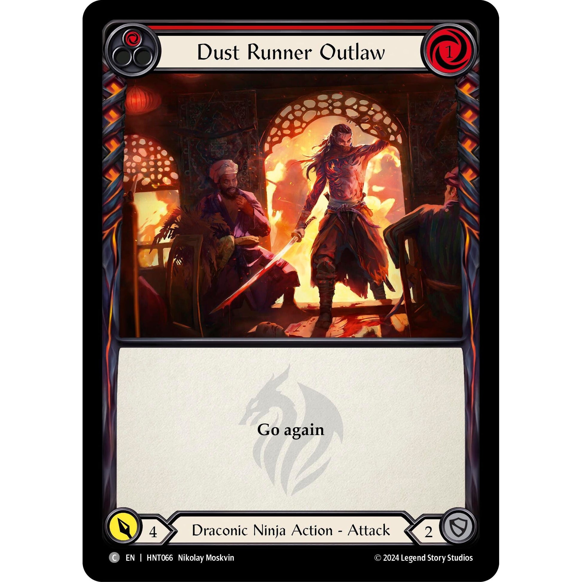 Image for Dust Runner Outlaw (Red) (HNT066) - Flesh and Blood TCG