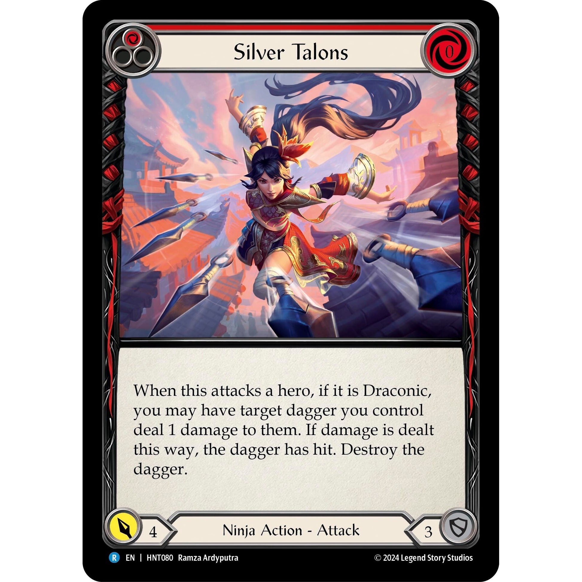 Image for Silver Talons (Red) (HNT080) - Flesh and Blood TCG