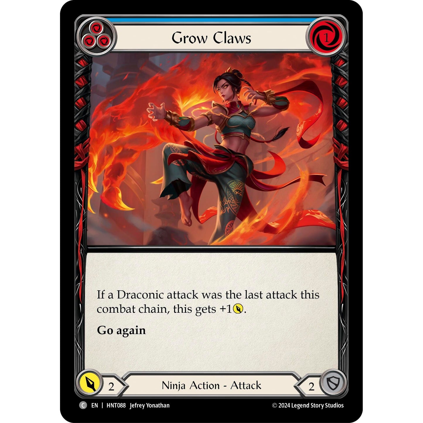 Image for Grow Claws (Blue) (HNT088) - Flesh and Blood TCG