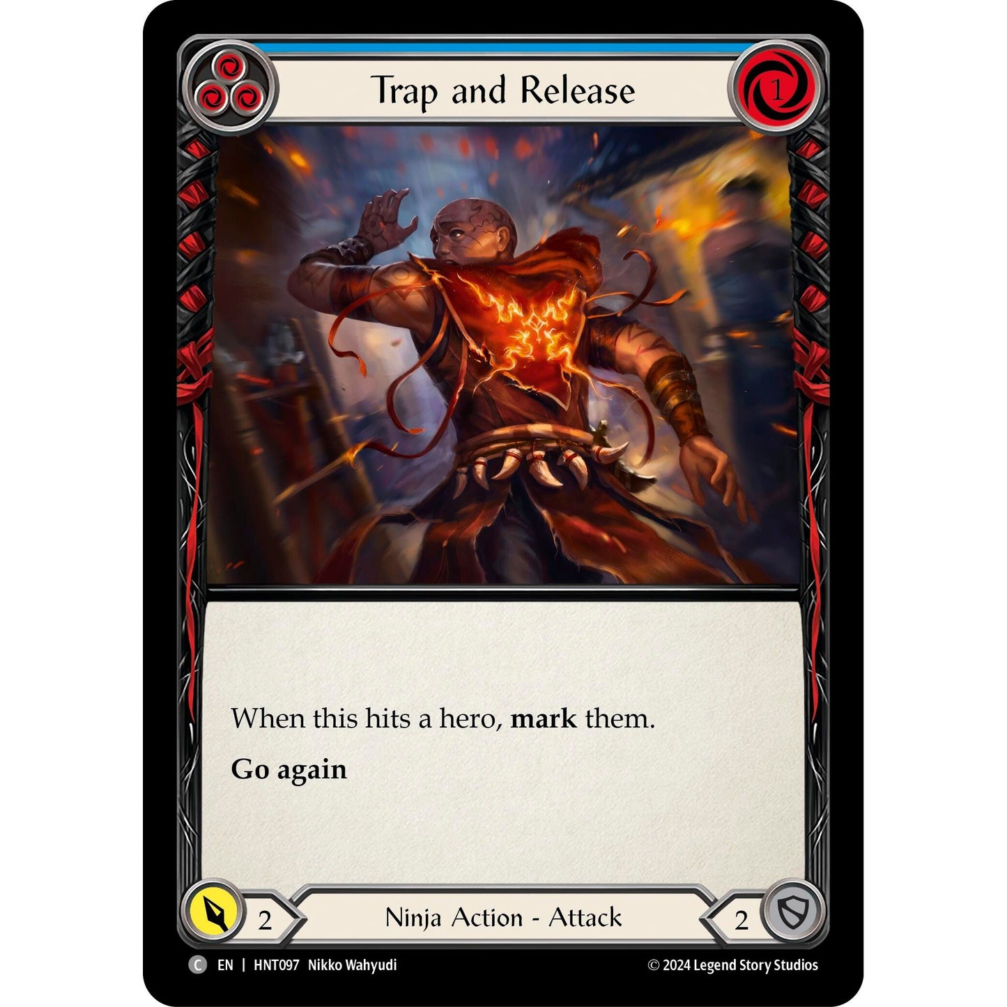 Image for Trap and Release (Blue) (HNT097) - Flesh and Blood TCG