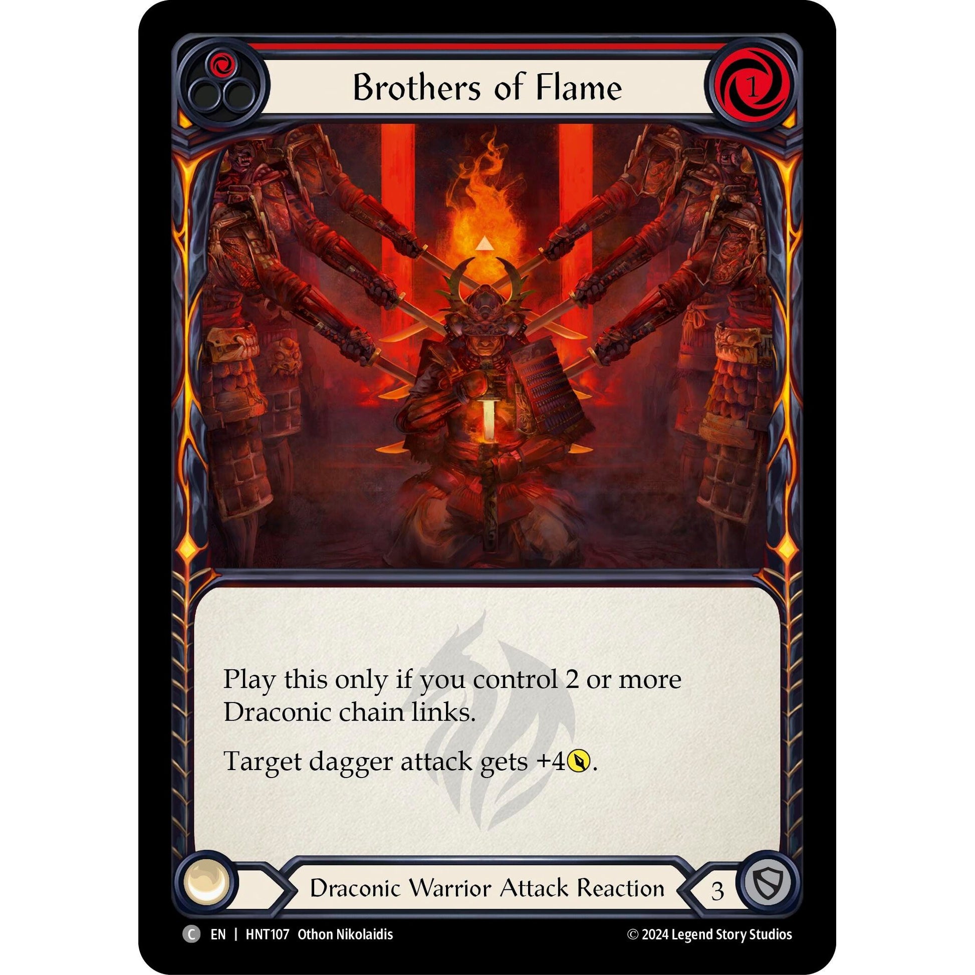 Image for Brothers of Flame (Red) (HNT107) - Flesh and Blood TCG