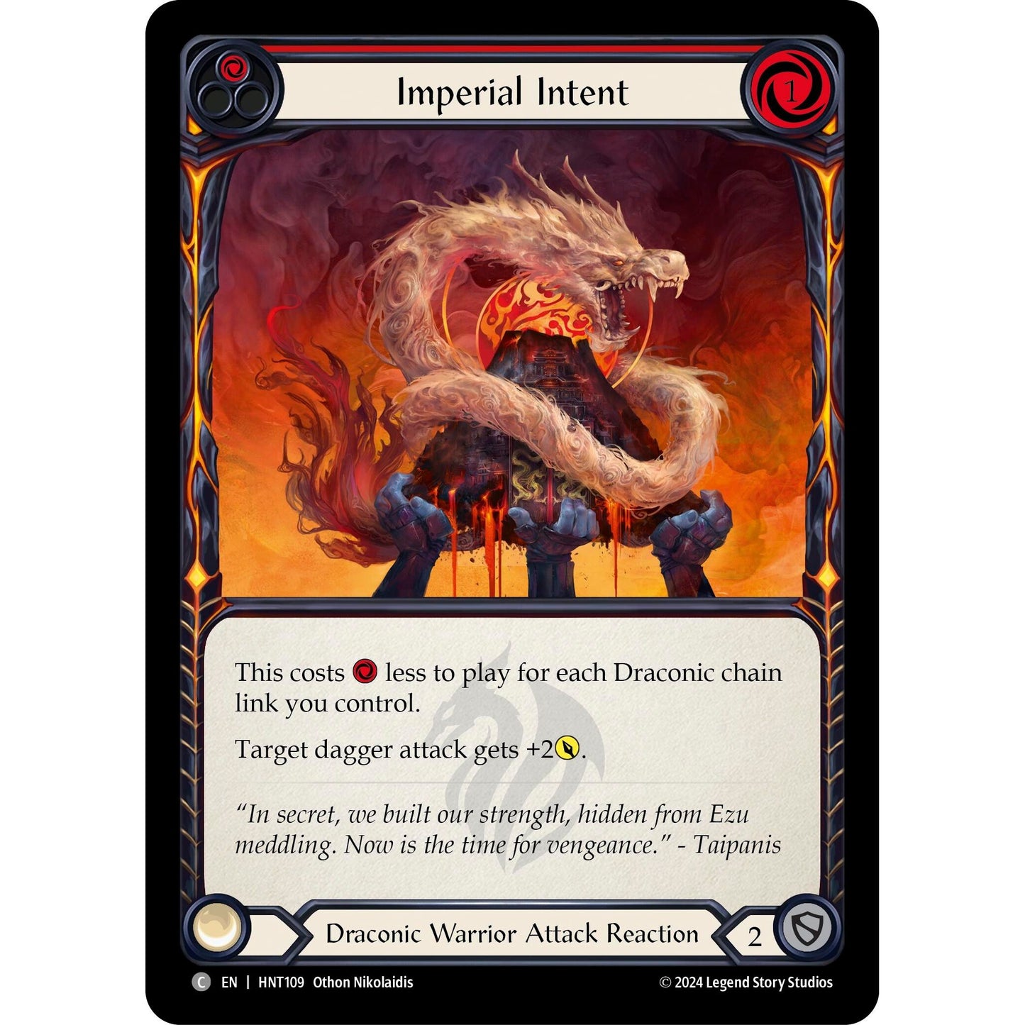 Image for Imperial Intent (Red) (HNT109) - Flesh and Blood TCG