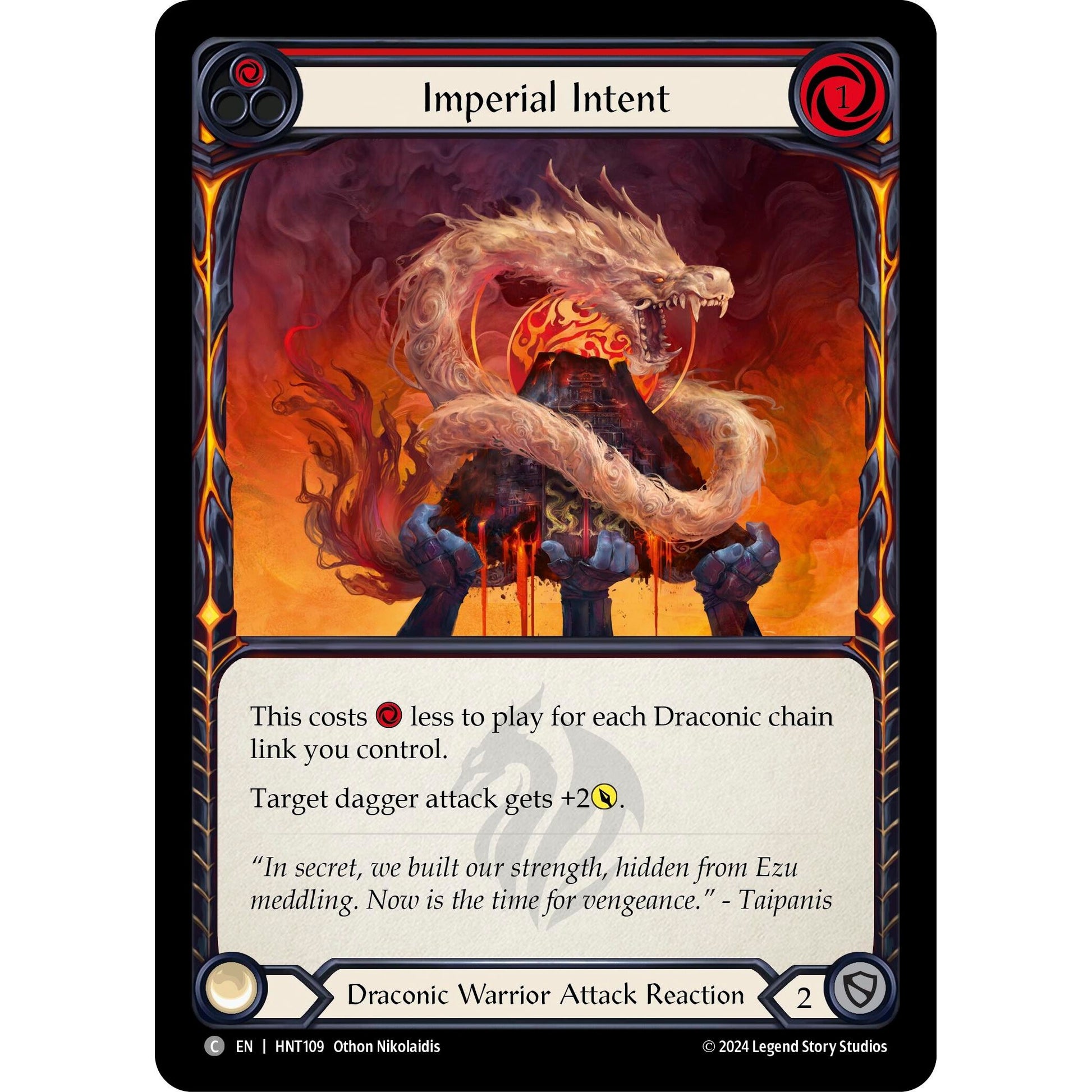 Image for Imperial Intent (Red) (HNT109) - Flesh and Blood TCG