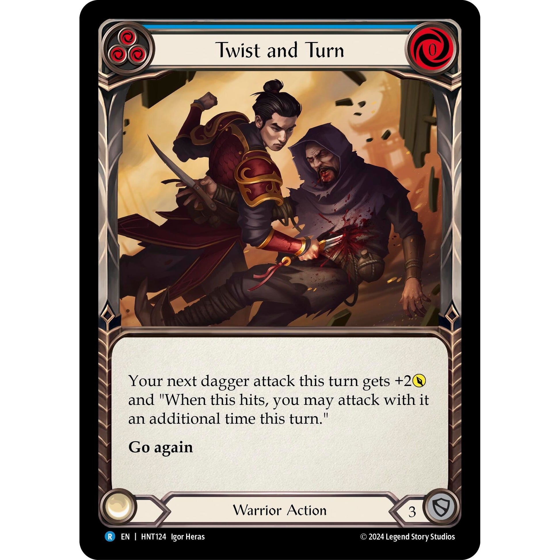 Image for Twist and Turn (Blue) (HNT124) - Flesh and Blood TCG