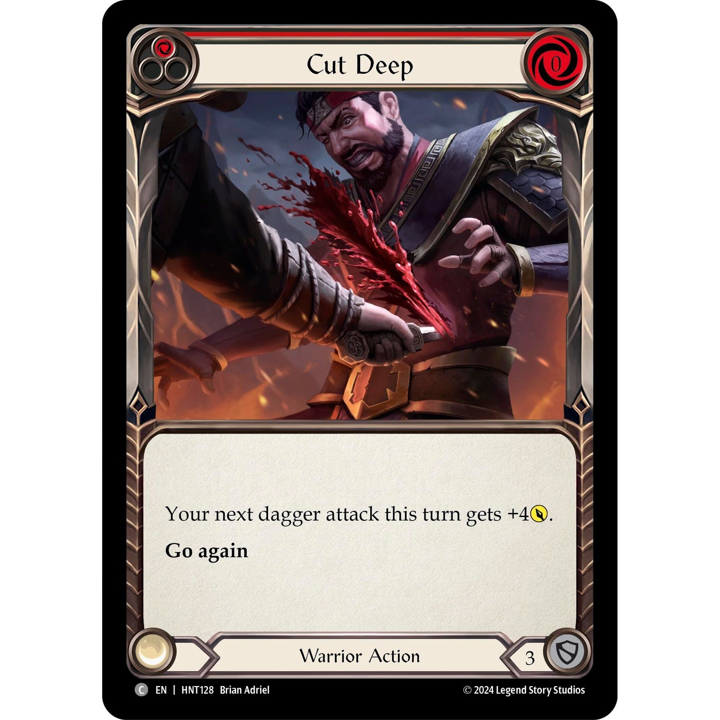 Image for Cut Deep (Red) (HNT128) - Flesh and Blood TCG