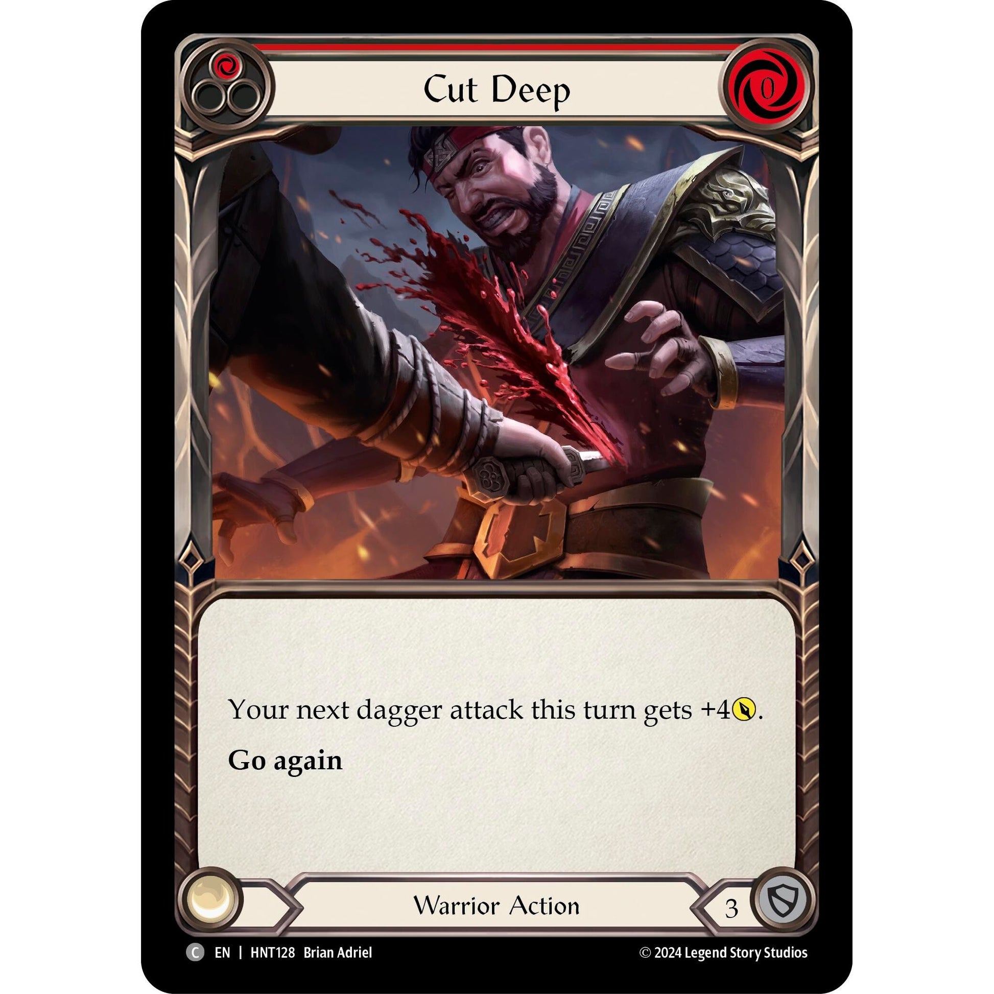Image for Cut Deep (Red) (HNT128) - Flesh and Blood TCG