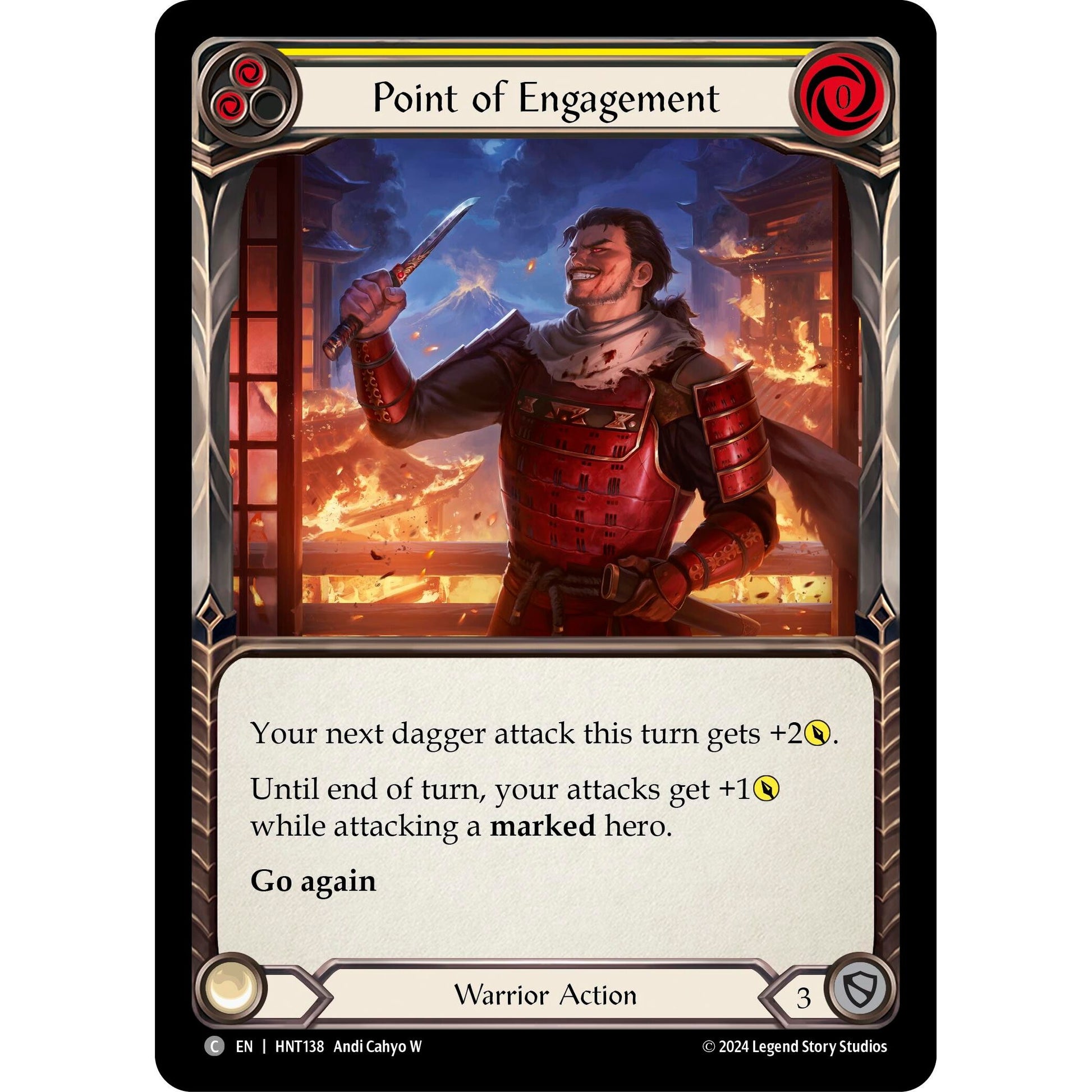 Image for Point of Engagement (Yellow) (HNT138) - Flesh and Blood TCG