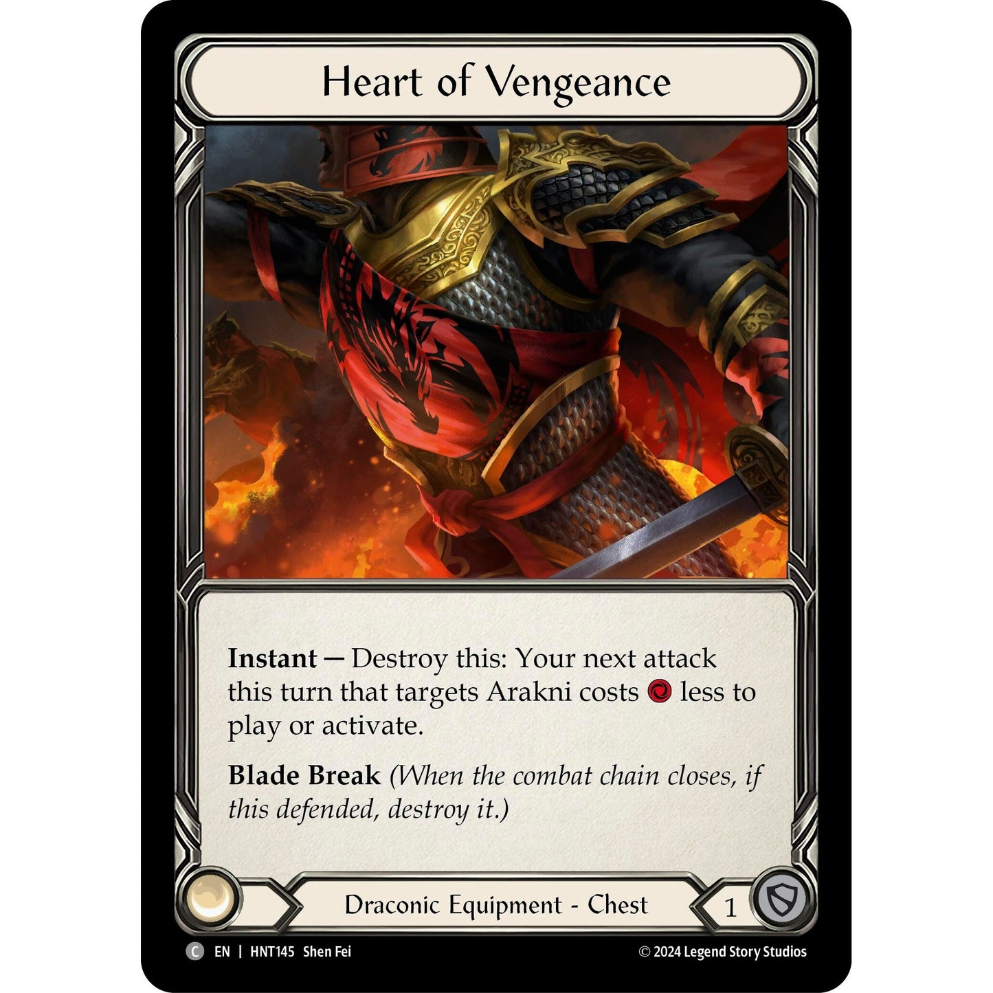 Image for Heart of Vengeance (HNT145) - Flesh and Blood TCG