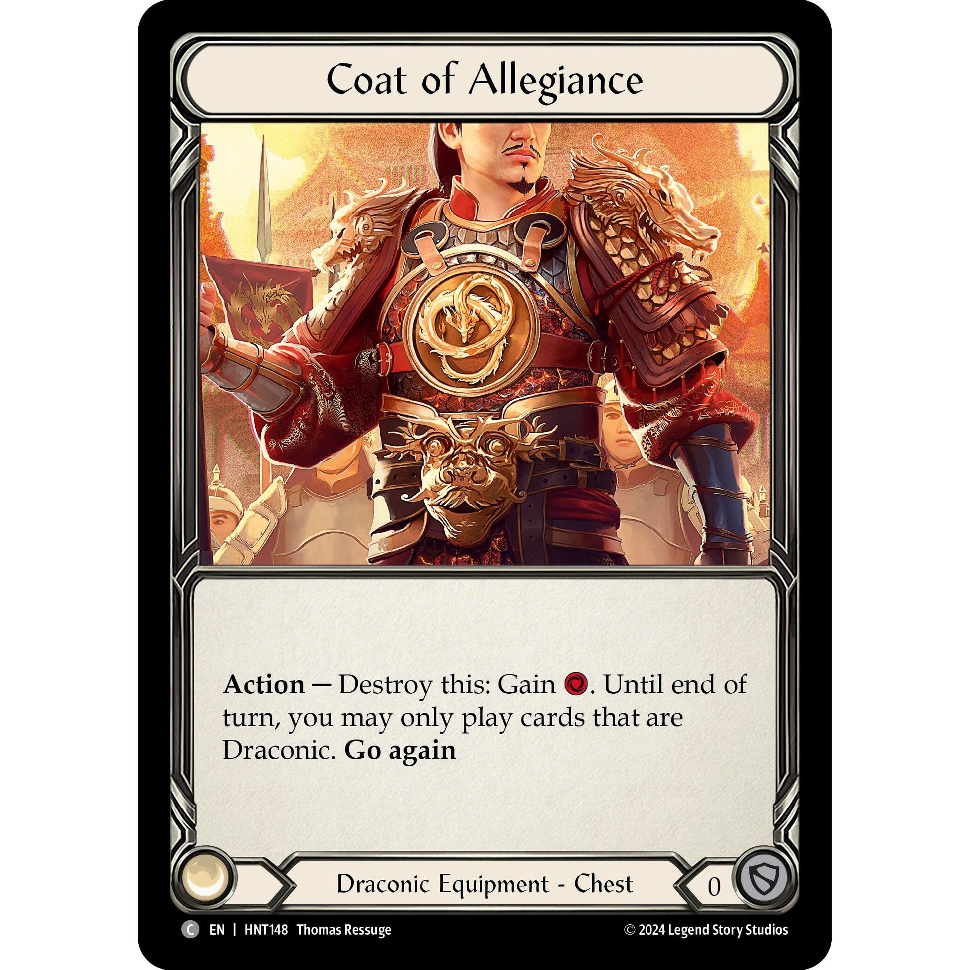 Image for Coat of Allegiance (HNT148) - Flesh and Blood TCG