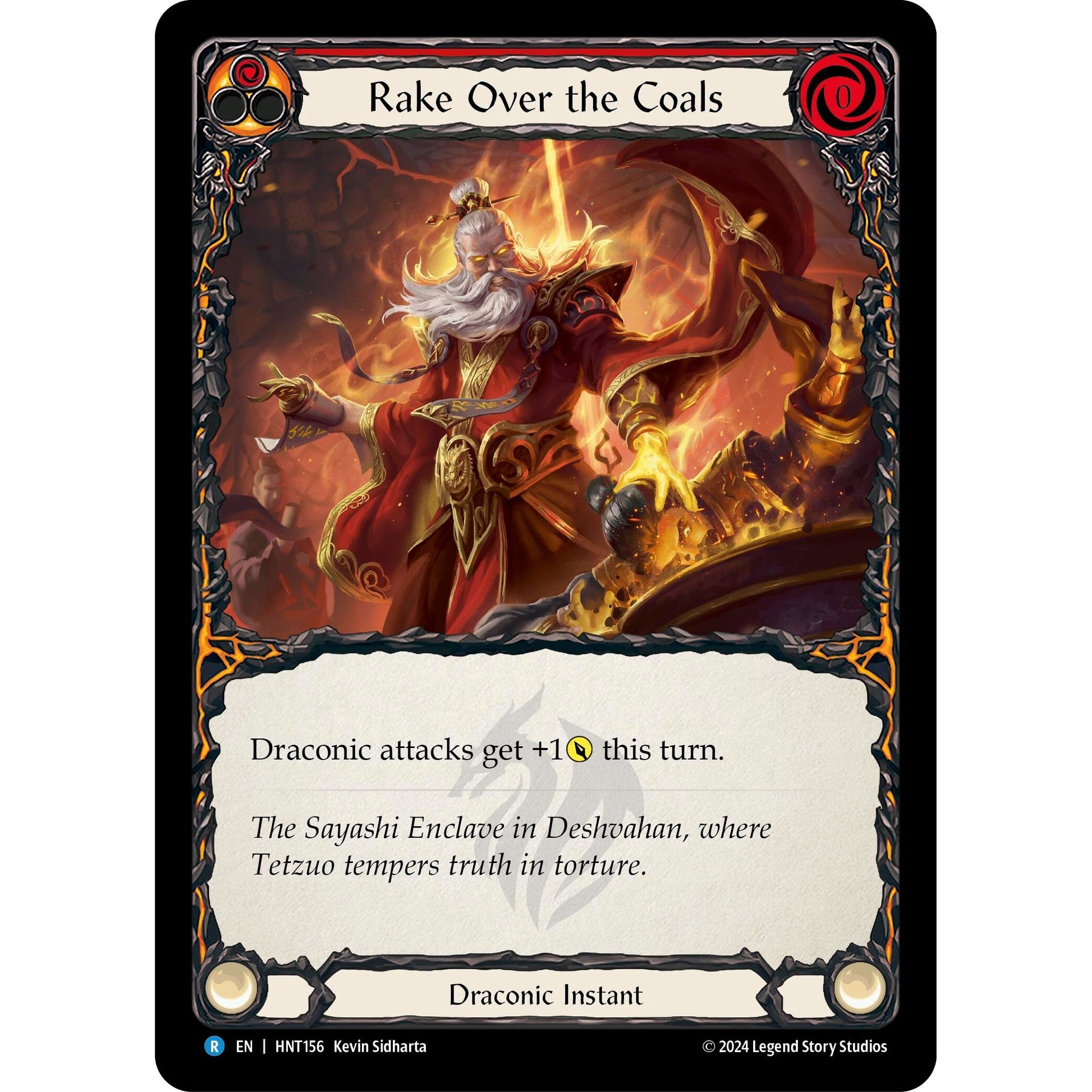 Image for Rake Over the Coals (Red) (HNT156) - Flesh and Blood TCG