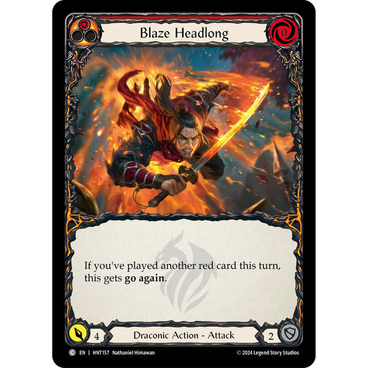 Image for Blaze Headlong (Red) (HNT157) - Flesh and Blood TCG