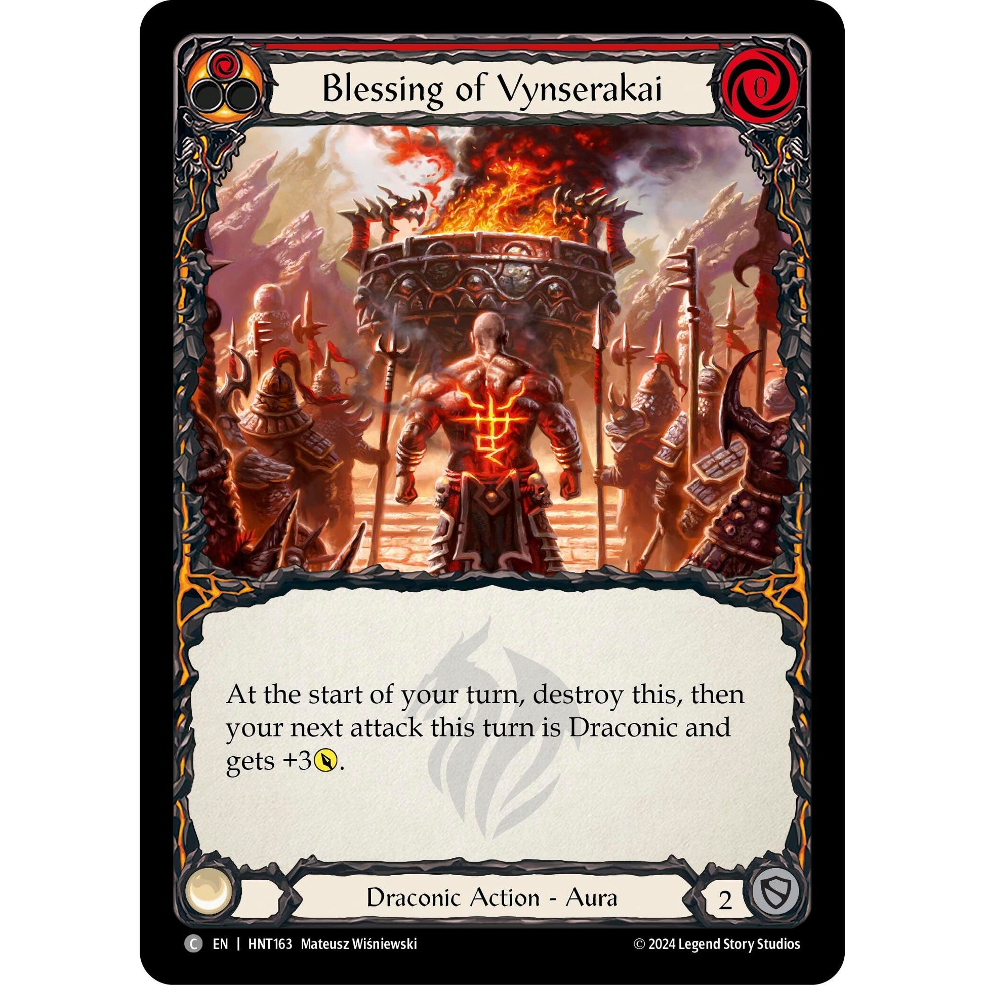 Image for Blessing of Vynserakai (Red) (HNT163) - Flesh and Blood TCG