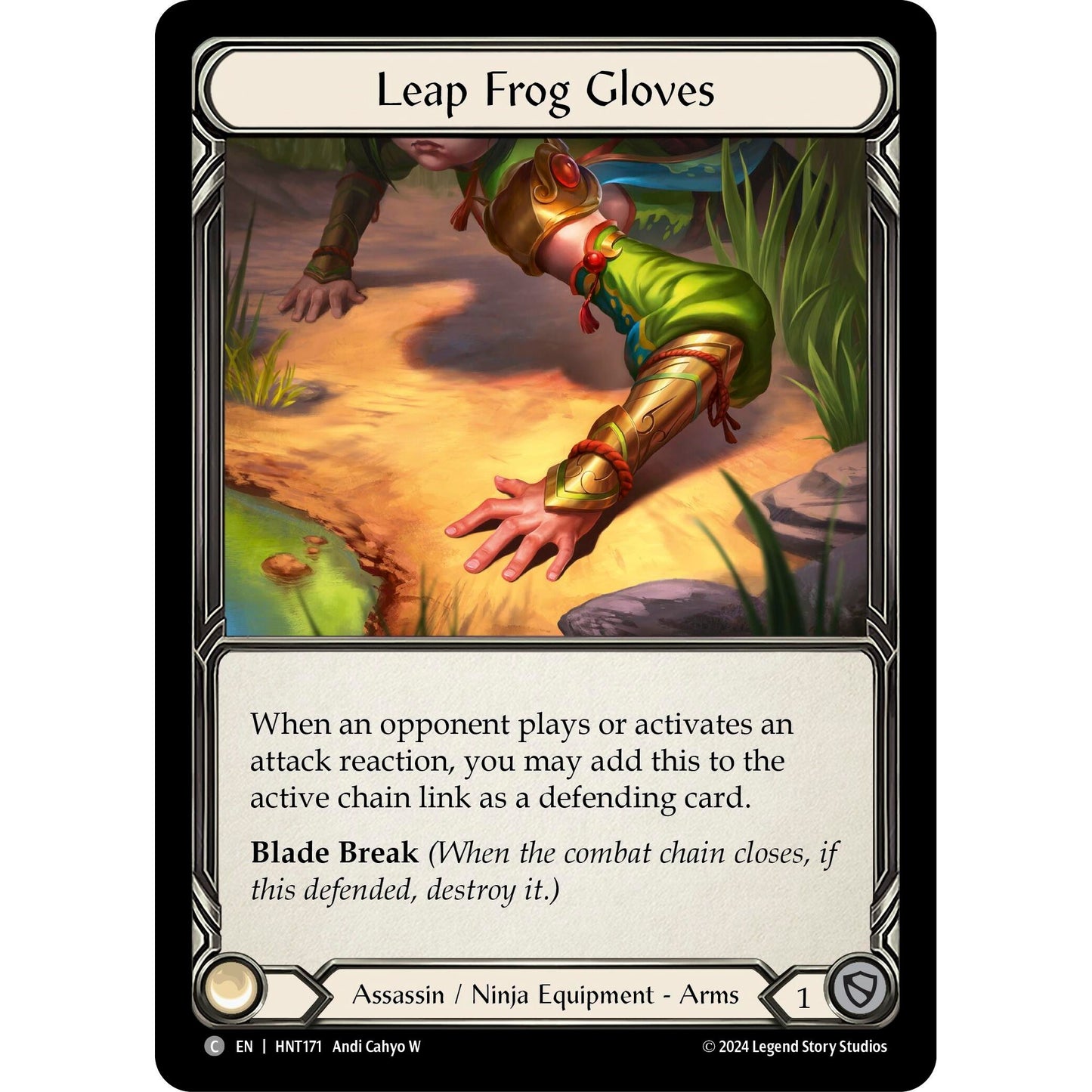 Image for Leap Frog Gloves (HNT171) - Flesh and Blood TCG