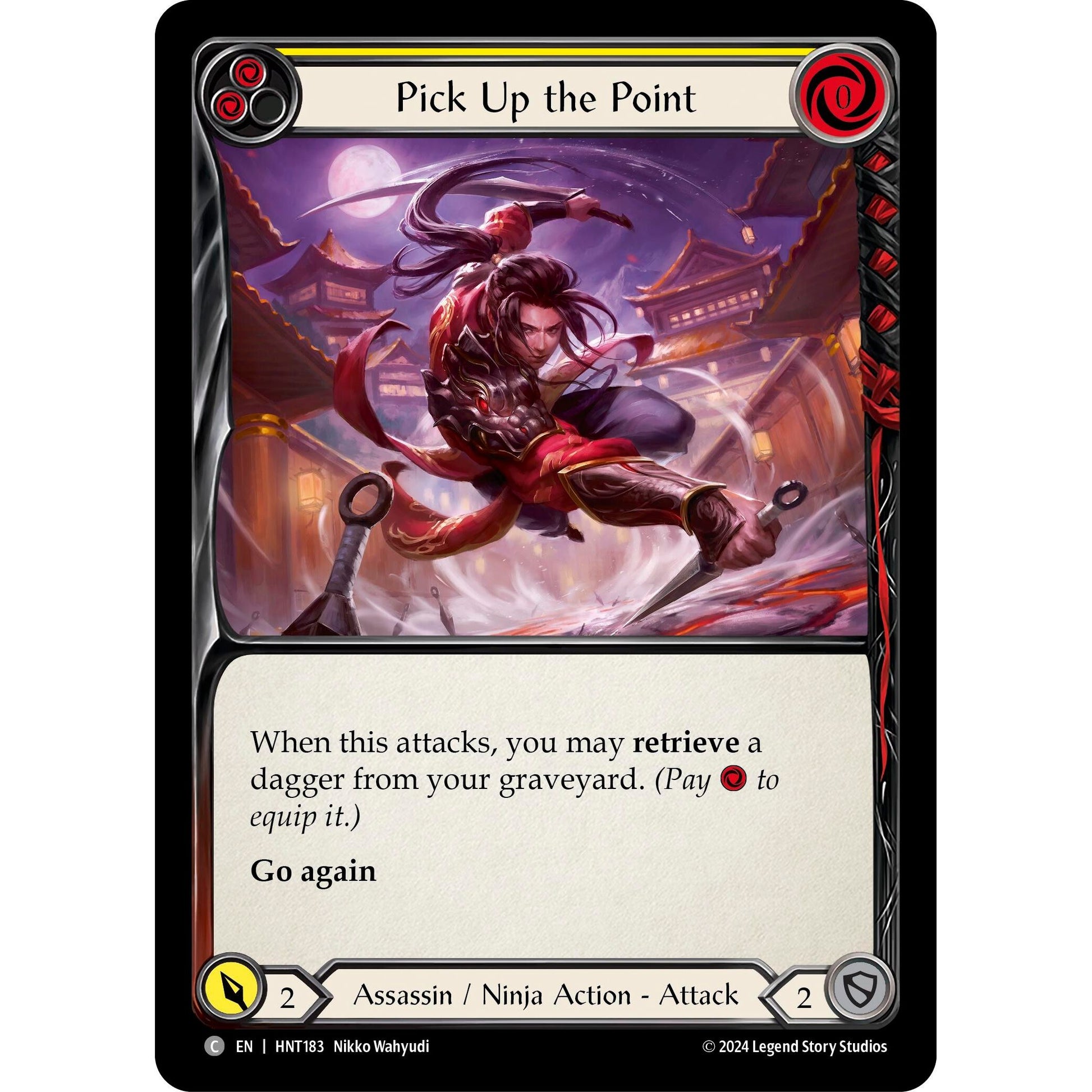 Image for Pick Up the Point (Yellow) (HNT183) - Flesh and Blood TCG