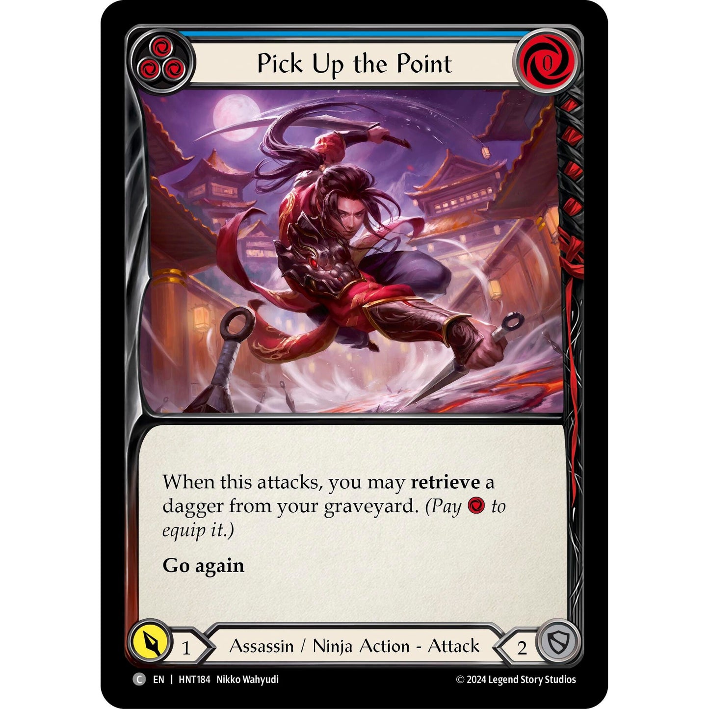 Image for Pick Up the Point (Blue) (HNT184) - Flesh and Blood TCG