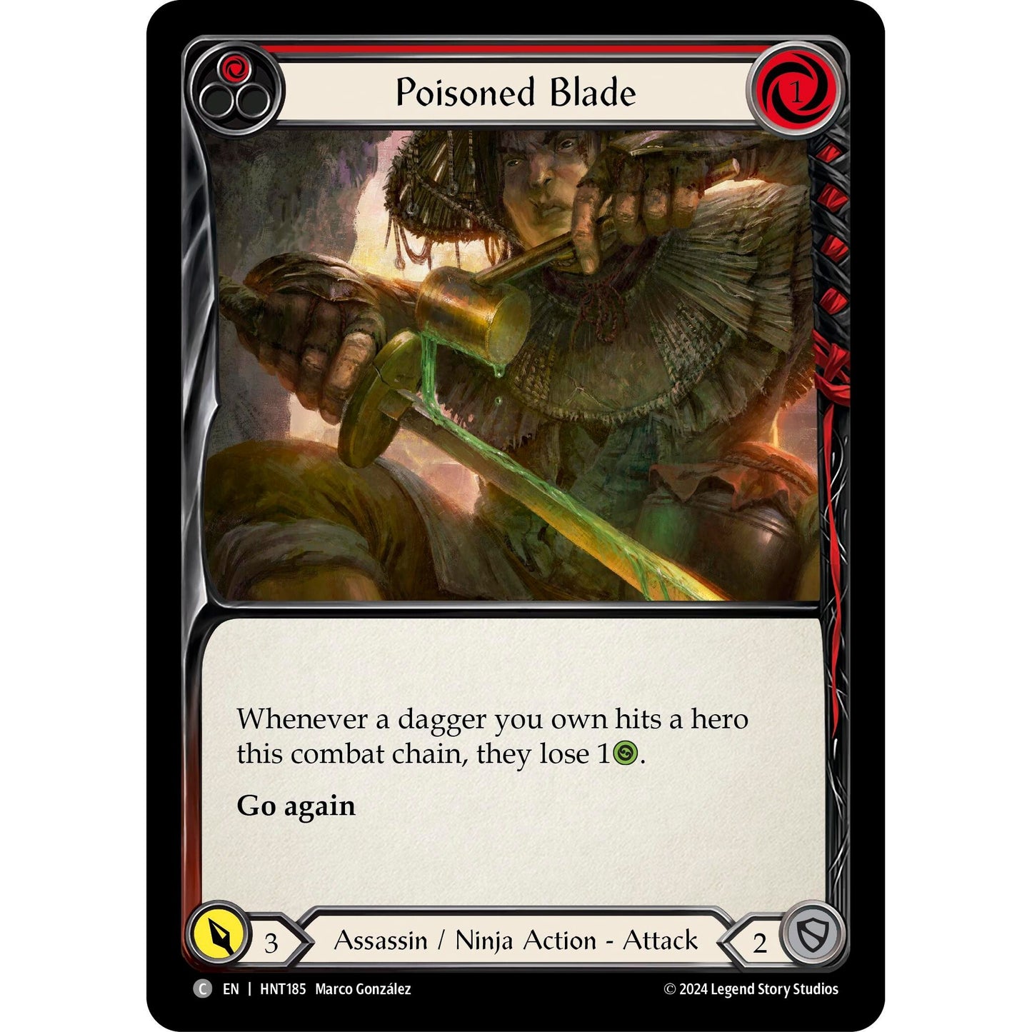 Image for Poisoned Blade (Red) (HNT185) - Flesh and Blood TCG