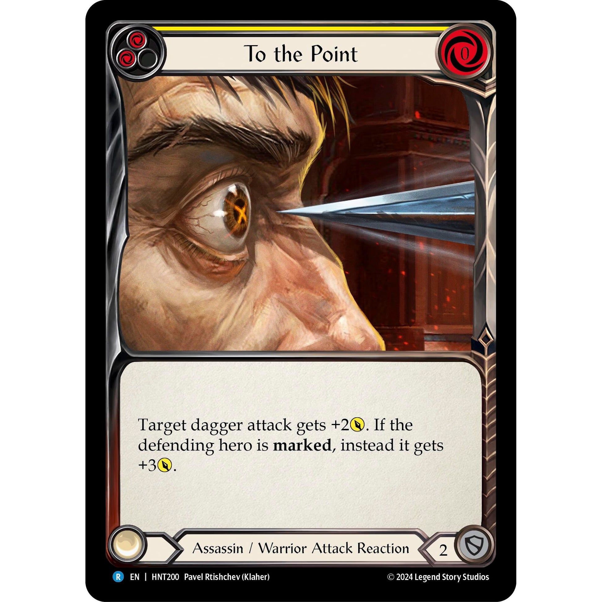 Image for To the Point (Yellow) (HNT200) - Flesh and Blood TCG