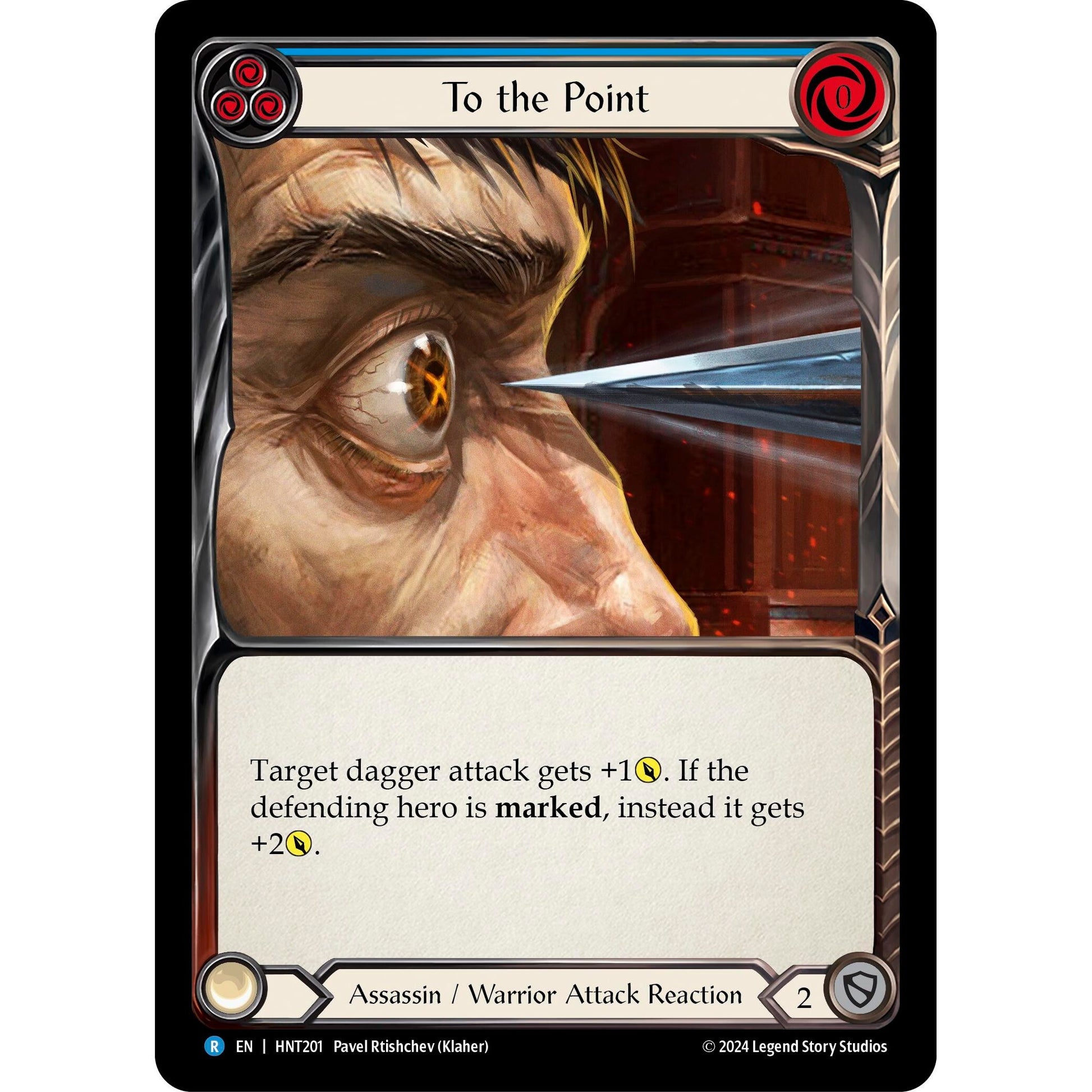Image for To the Point (Blue) (HNT201) - Flesh and Blood TCG