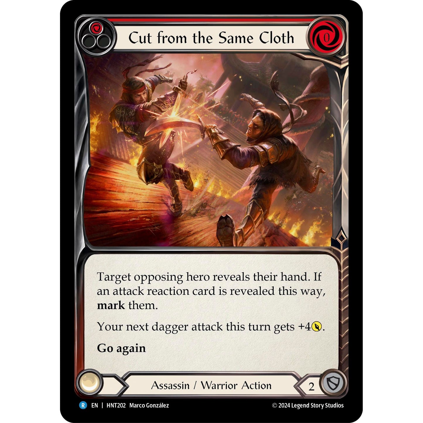 Image for Cut from the Same Cloth (Red) (HNT202) - Flesh and Blood TCG