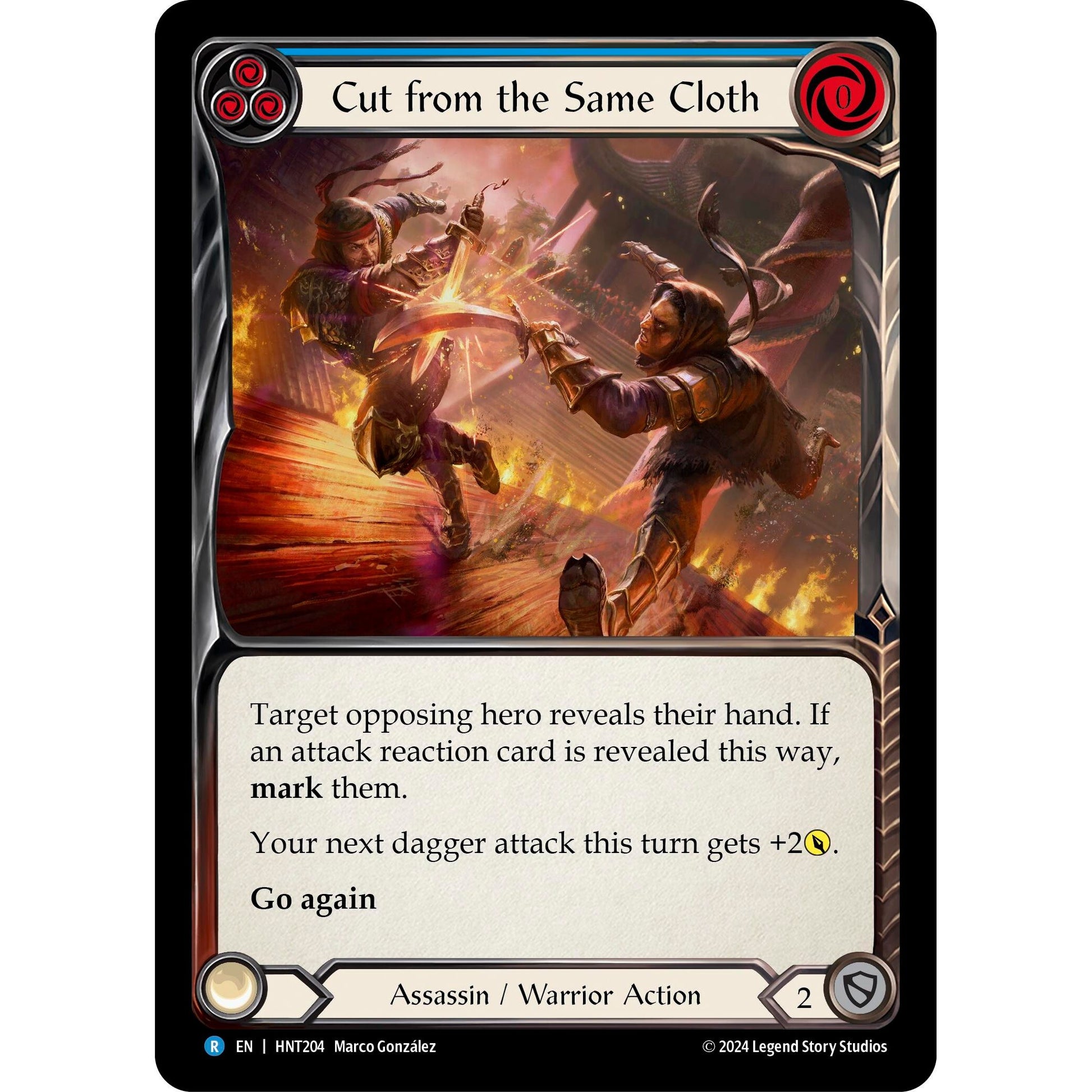 Image for Cut from the Same Cloth (Blue) (HNT204) - Flesh and Blood TCG