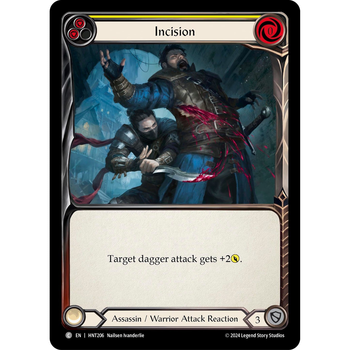 Image for Incision (Yellow) (HNT206) - Flesh and Blood TCG