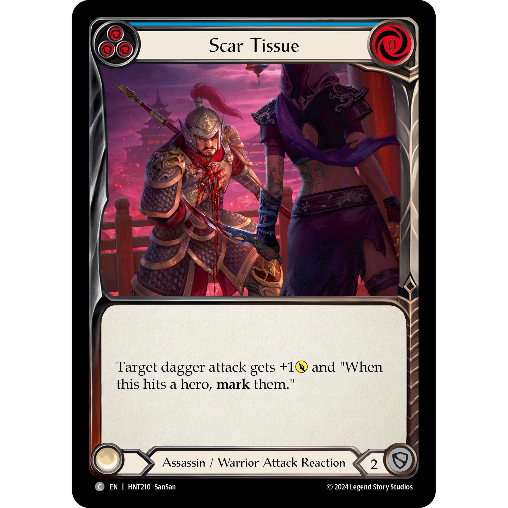 Image for Scar Tissue (Blue) (HNT210) - Flesh and Blood TCG