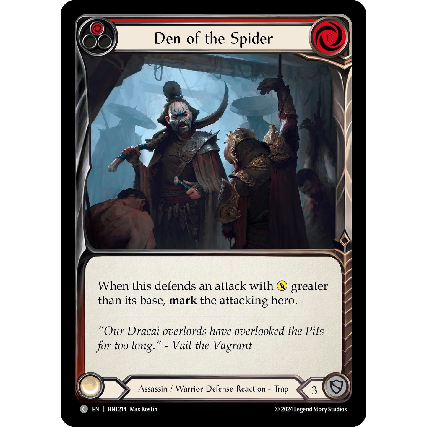 Image for Den of the Spider (Red) (HNT214) - Flesh and Blood TCG